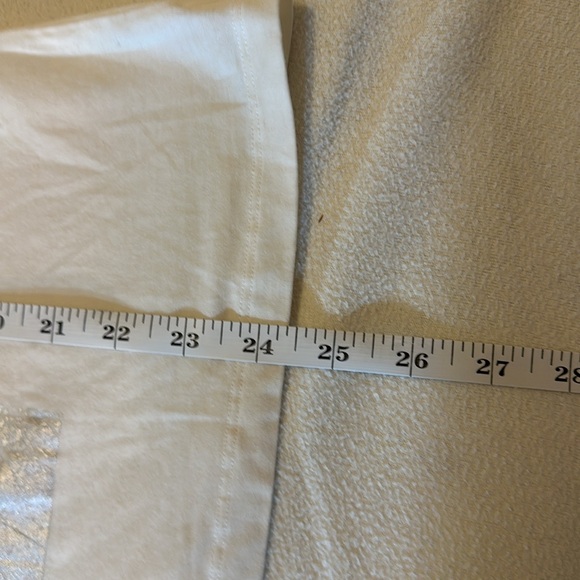 EUC white, orange and silver Per Se top size large - Picture 5 of 5